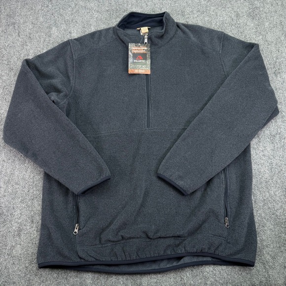 Duluth Trading Co Other - Duluth Trading Pullover Men's XLT Tall Blue Fleece Polartec 200 1/4 Zip